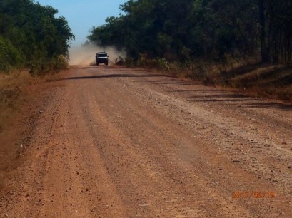 Cape York Road with Dancing Red Dust