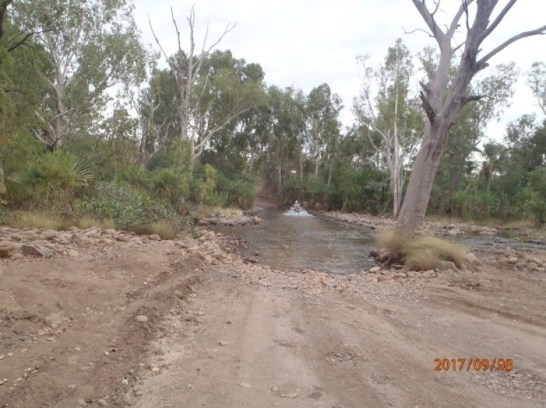 Me Crossing El Questro creek