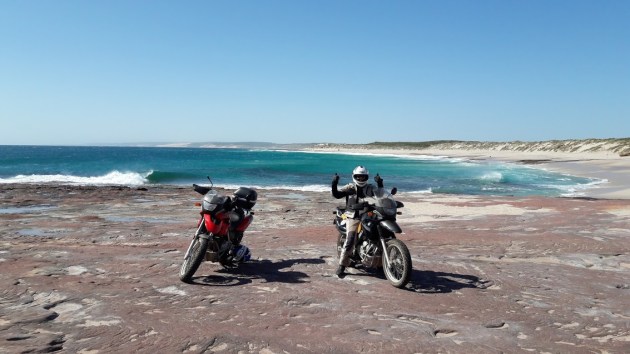 Kalbarri - bikes close to the water