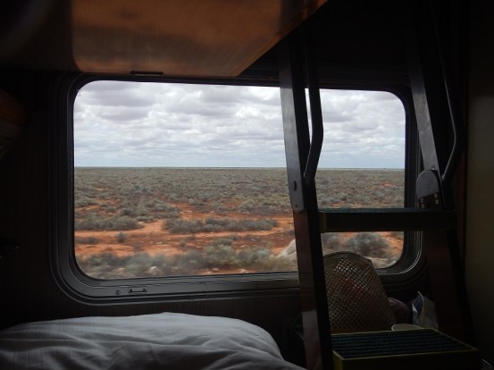 Indian Pacific view of Nullarbor